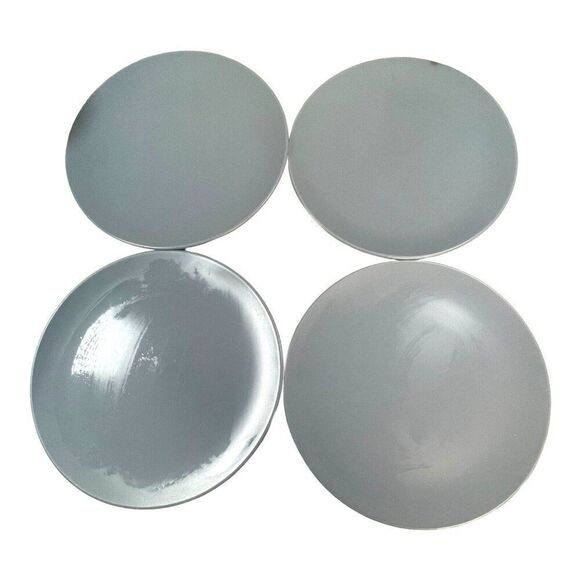 Set of 4 Ikea Sweden Matte Finish Blue Gray 10” Dinner Large Plate Lot - Picture 2 of 5
